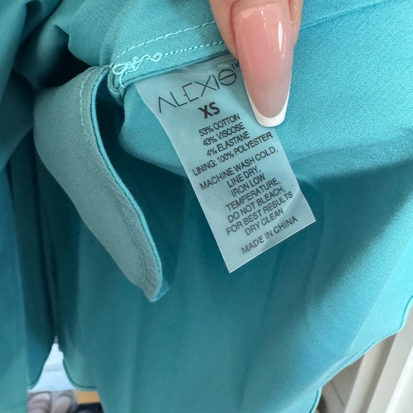 Alexis Mirielle Balloon Sleeve Shirtdress Blue XS - Picture 5 of 5